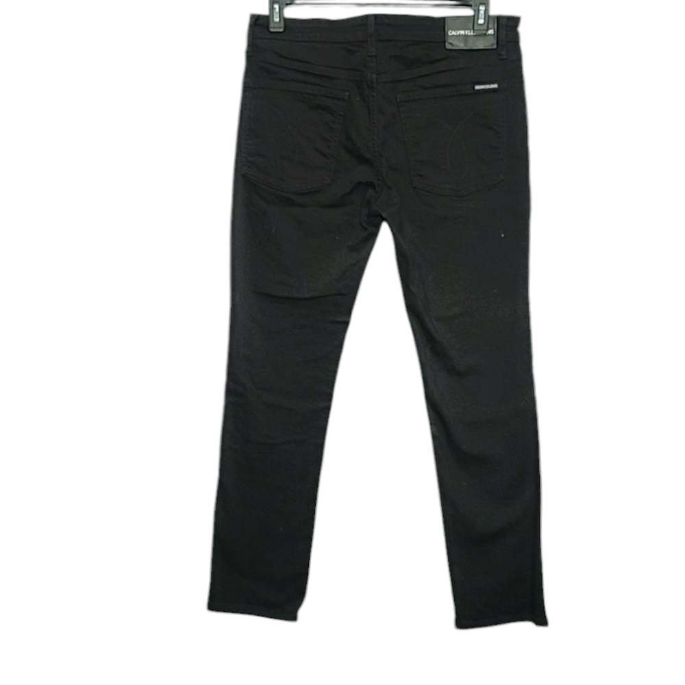 CALVIN KLEIN JEANS MENS DENIM BLACK SLIM JEANS W32 X L30 - Picture 5 of 16